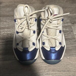White and Blue Kids' Sneakers - Reebok